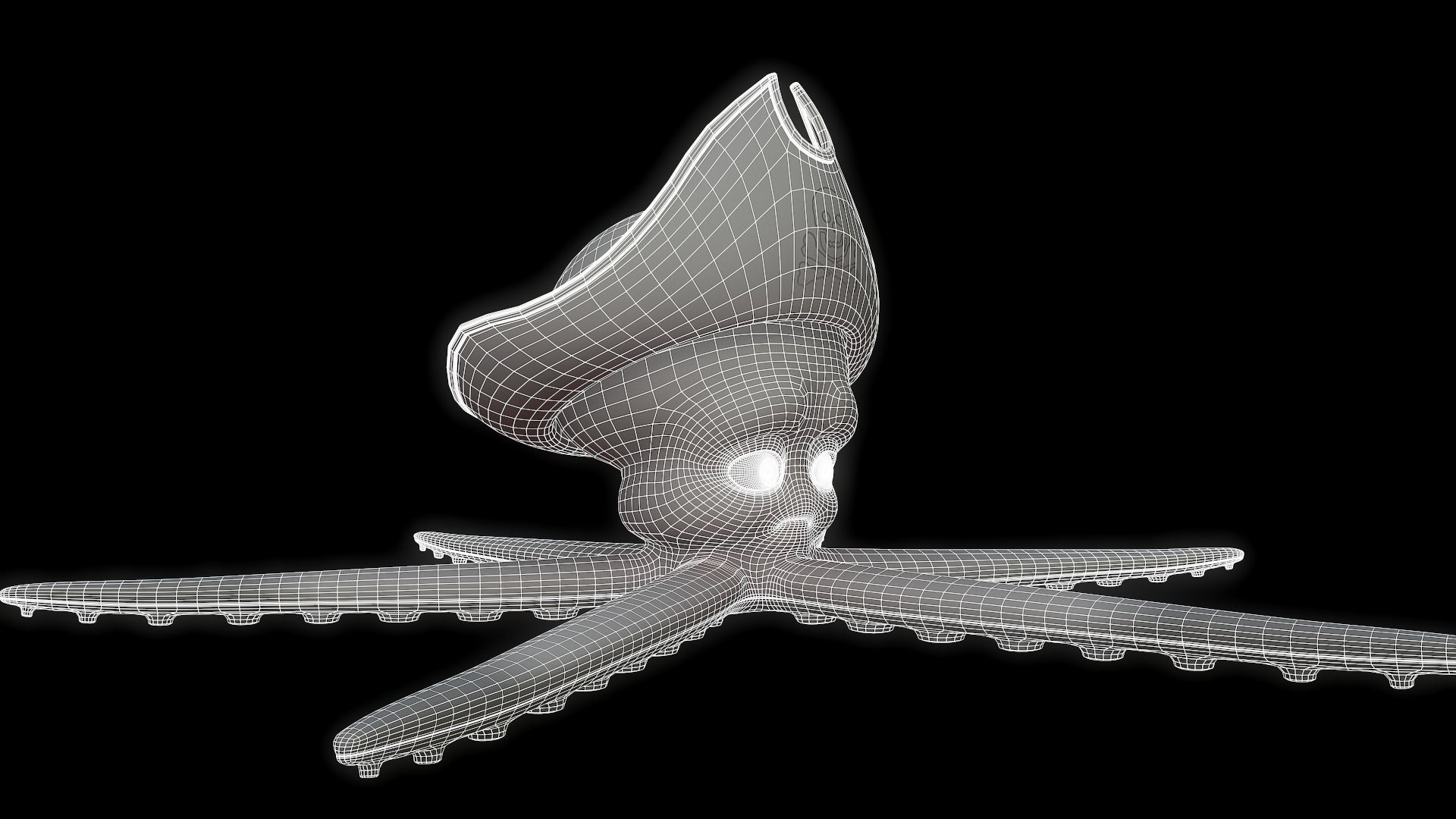 Asset - Cartoons - Animal - Octopus - Rig Low-poly 3D model_11