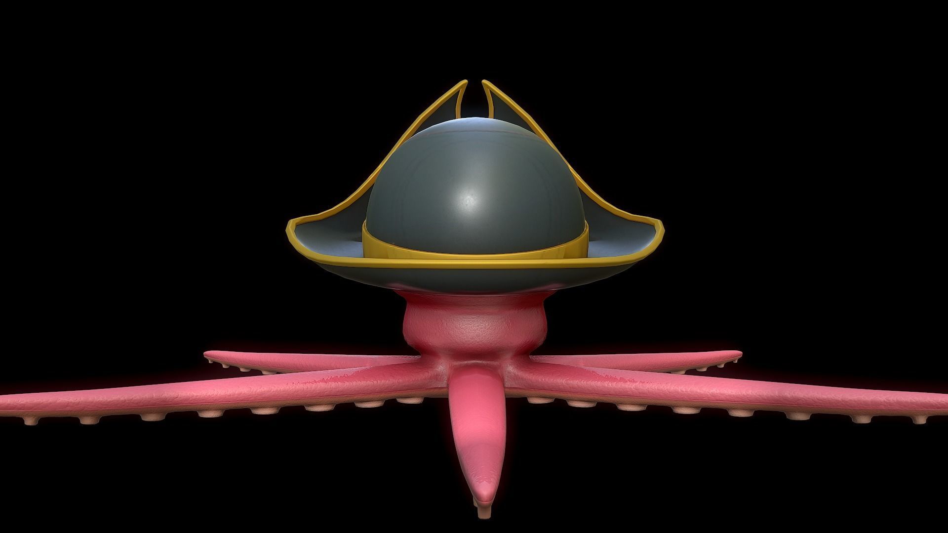 Asset - Cartoons - Animal - Octopus - Rig Low-poly 3D model_4