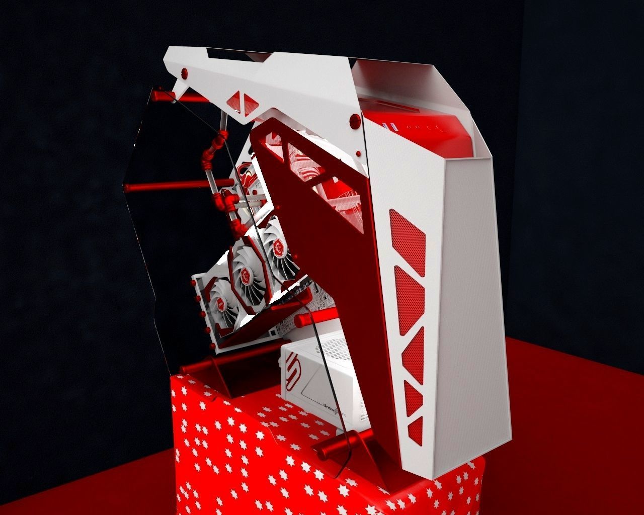 Super PC case 3D model_1