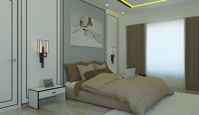 Modern Bedroom 3D model