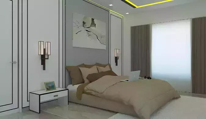 Modern Bedroom 3D model