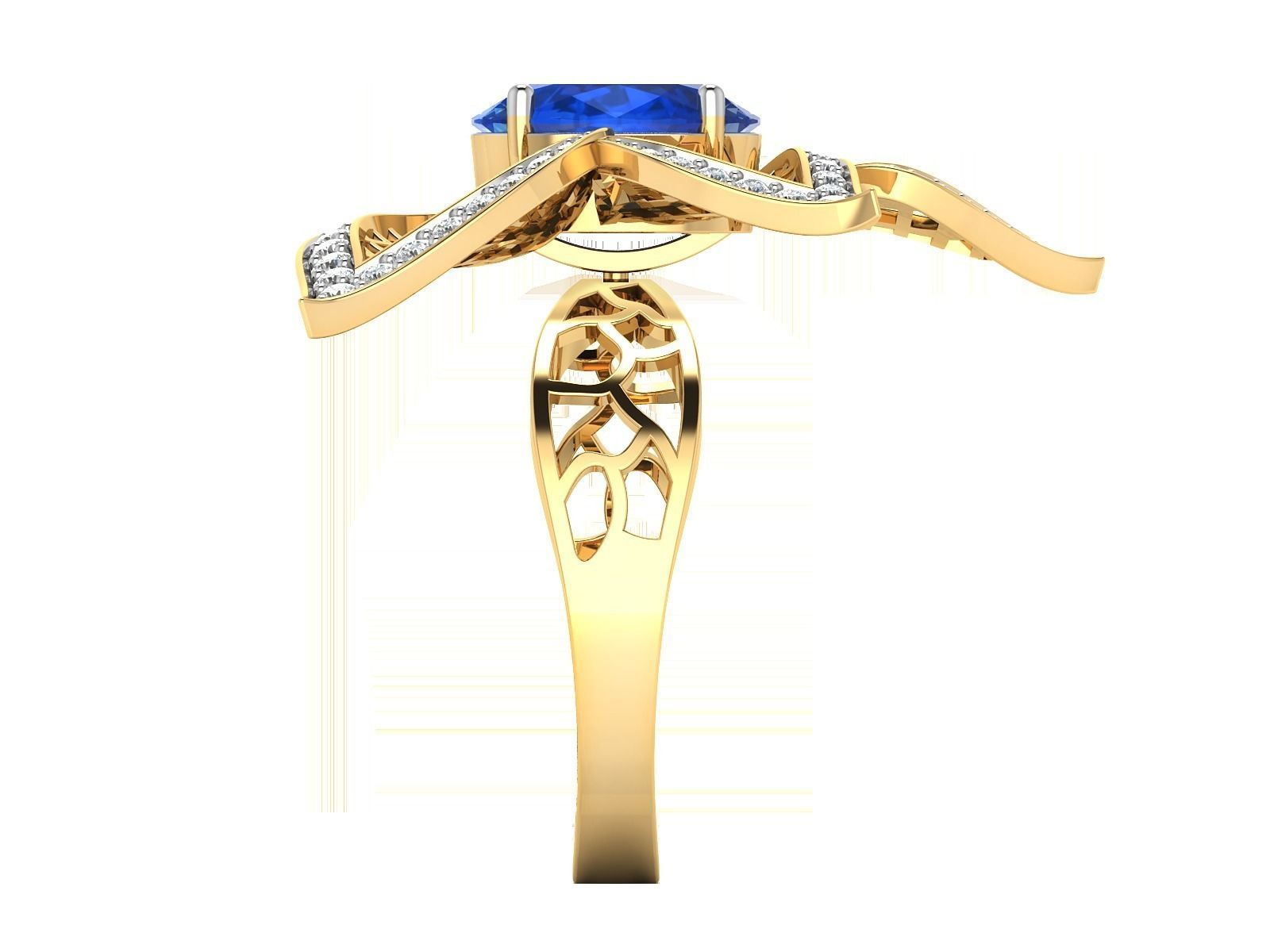 Women ring 3dm stl render detail 3D print model 3D print model_9