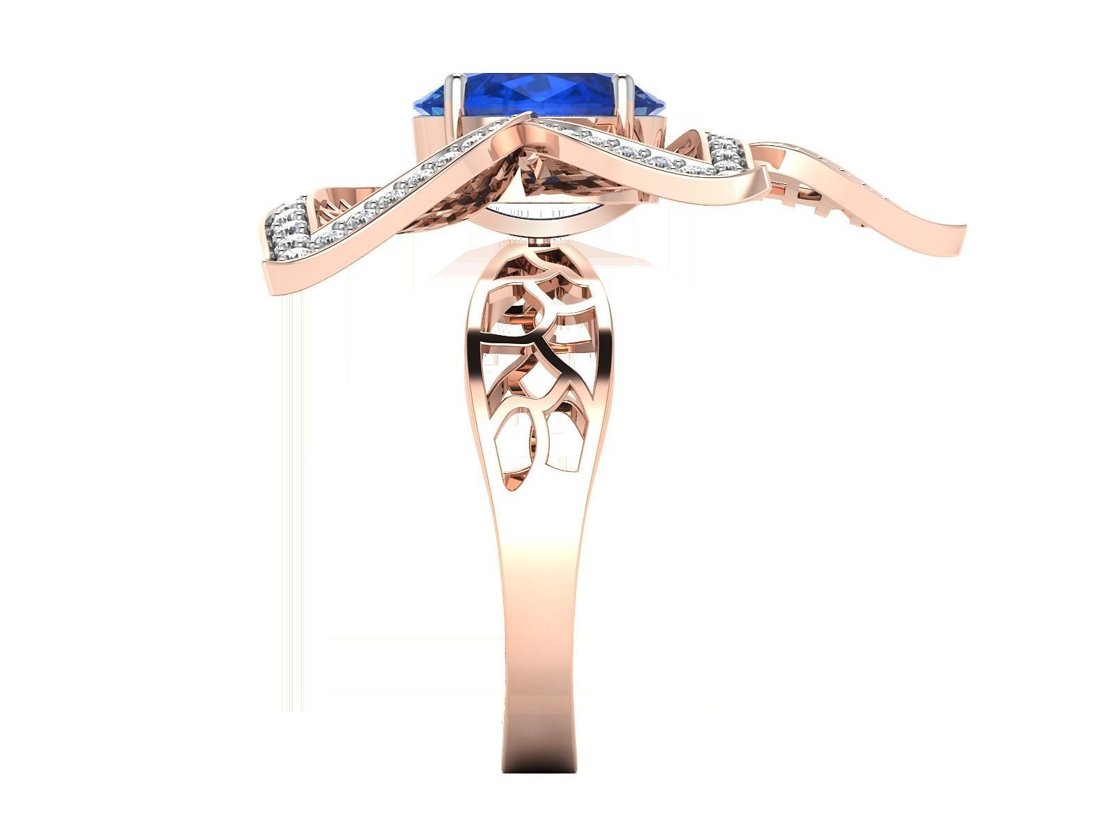 Women ring 3dm stl render detail 3D print model 3D print model_7