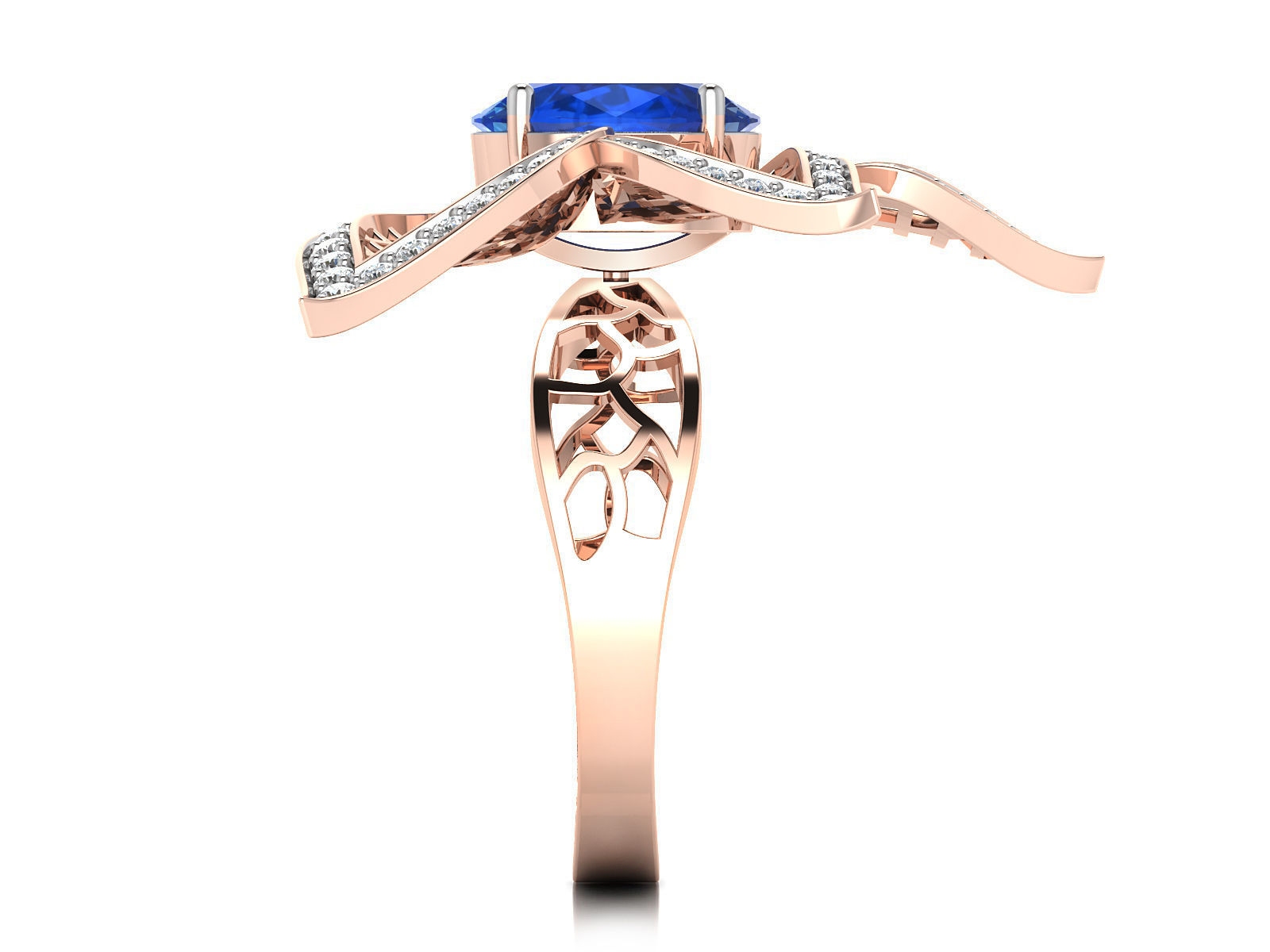 Women ring 3dm stl render detail 3D print model 3D print model_6