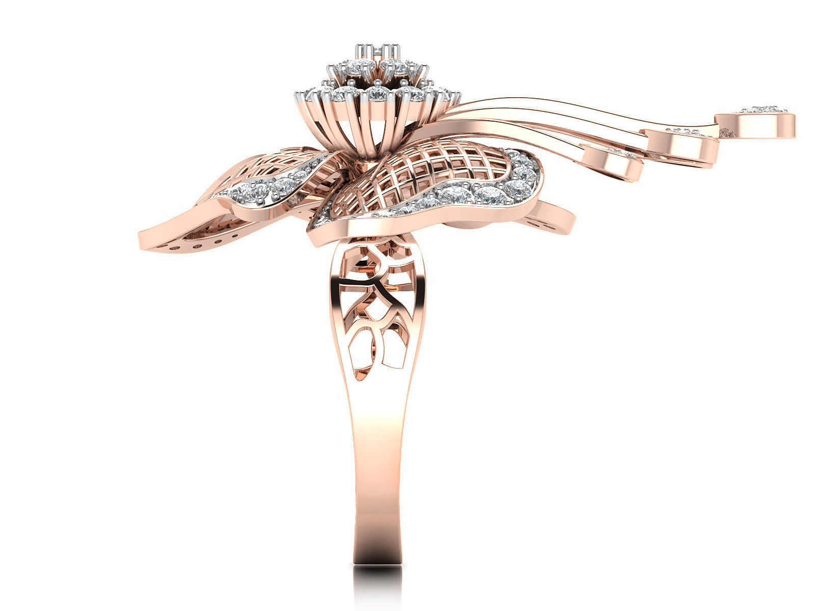 Women ring 3dm stl render detail 3D print model 3D print model_5