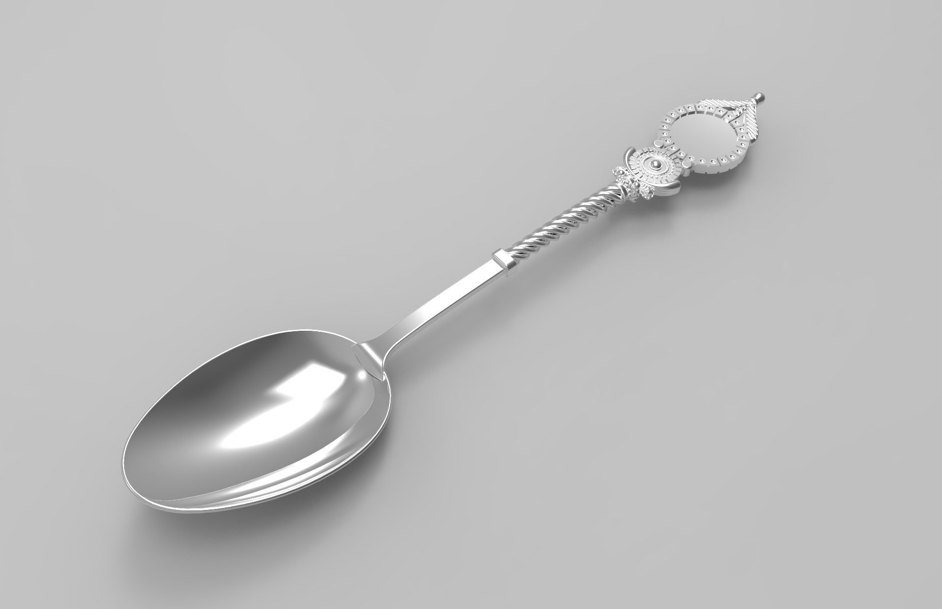 Spoon 3D print model_0