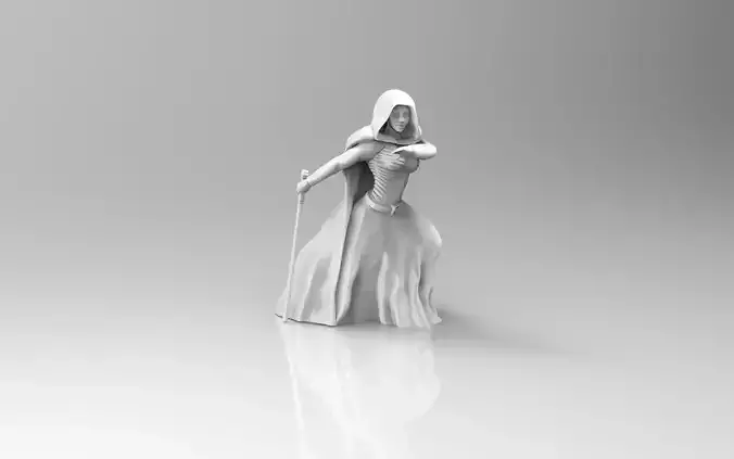 Female Mystical Healer 3D print model