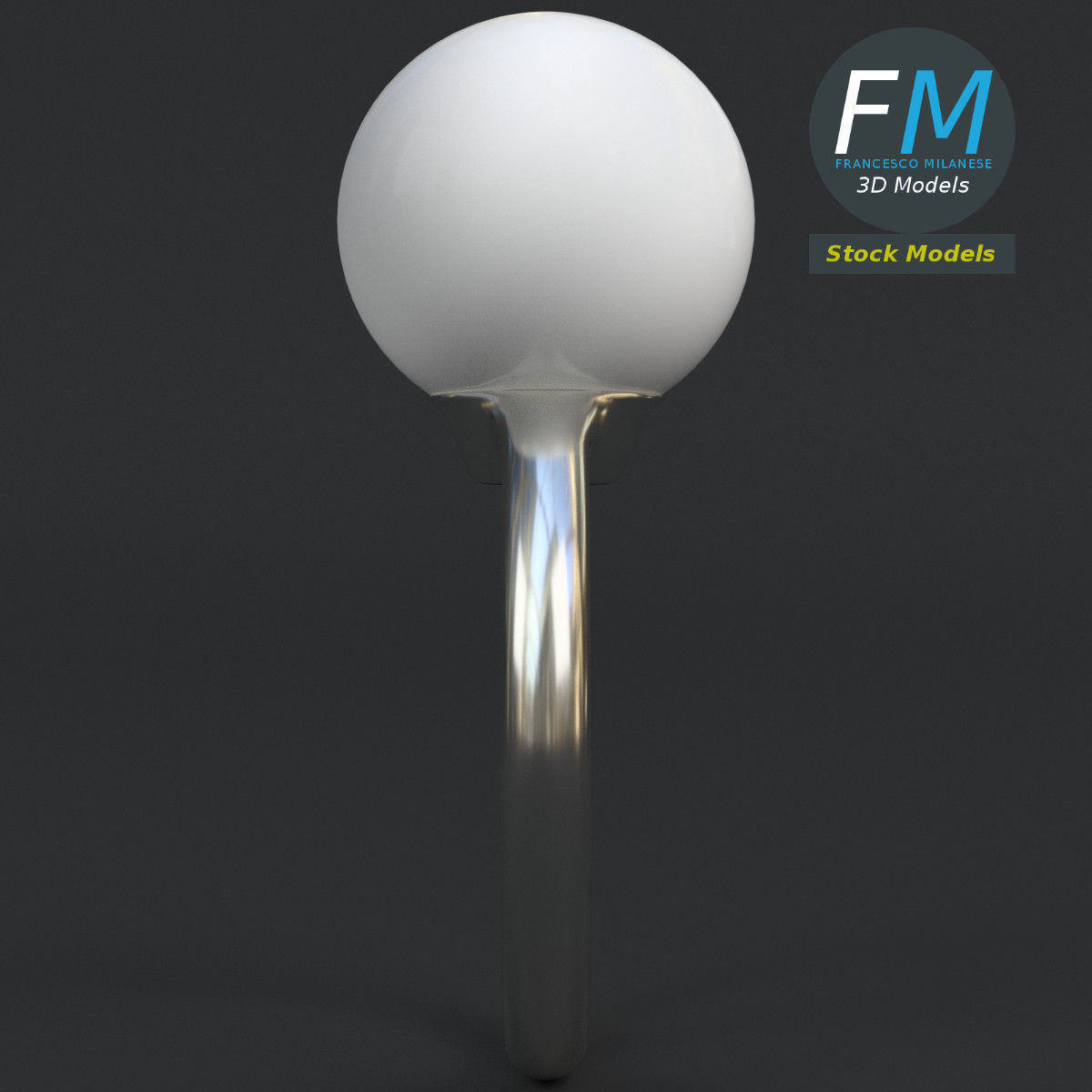 Big pearl ring 3D model_4