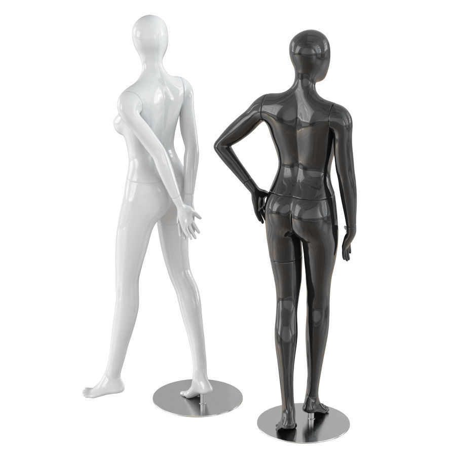 Abstract female mannequins 17 3D model_3