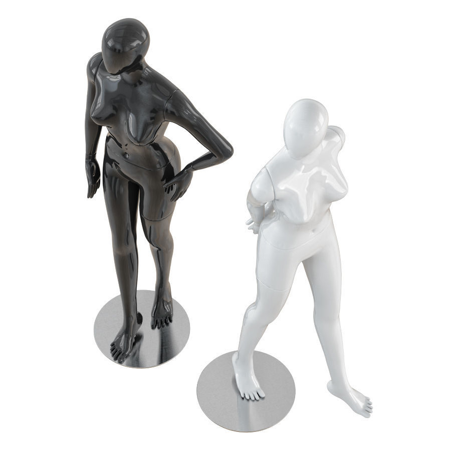 Abstract female mannequins 17 3D model_2
