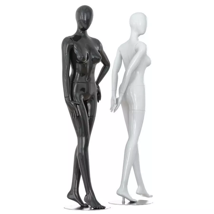Abstract female mannequins 17 3D model_0