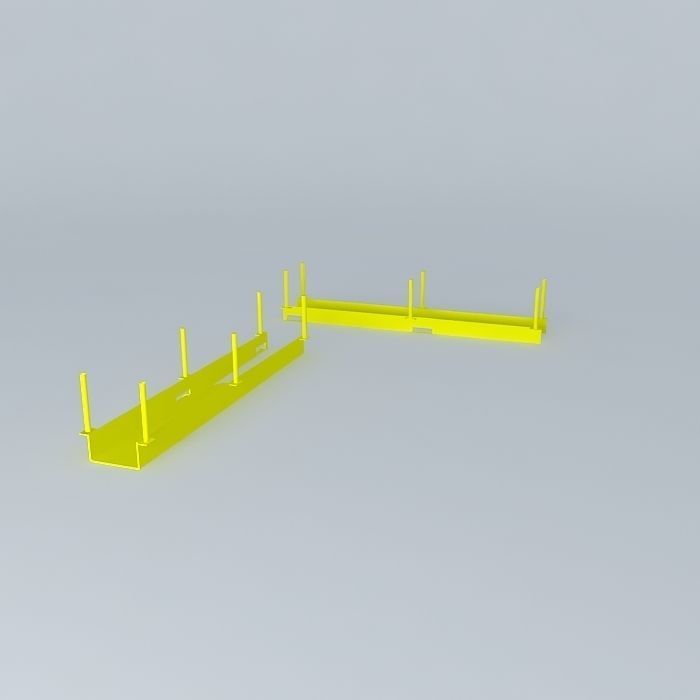 Fiber Optic Cable Tray 3D model_1