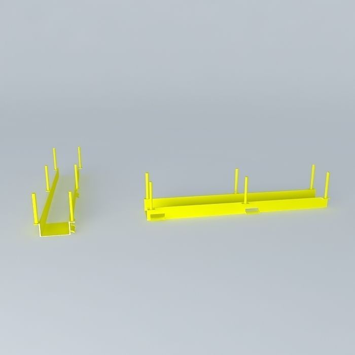Fiber Optic Cable Tray 3D model_2