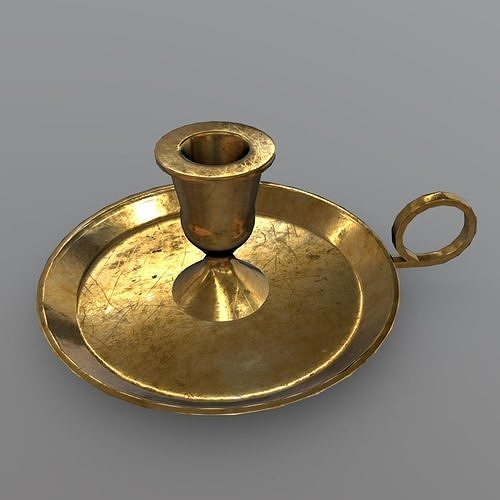 Candle Holder Low-poly 3D model