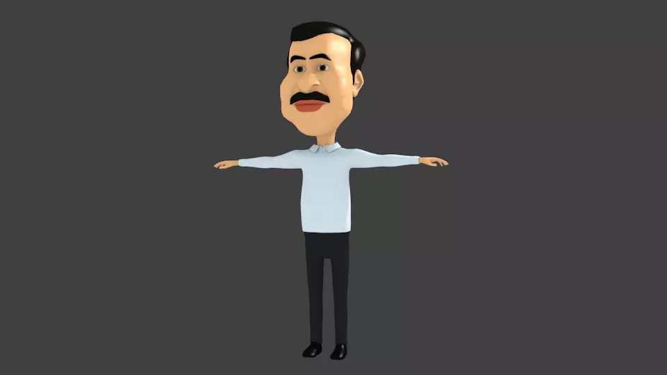 Tamilnadu character pack 3D model_0