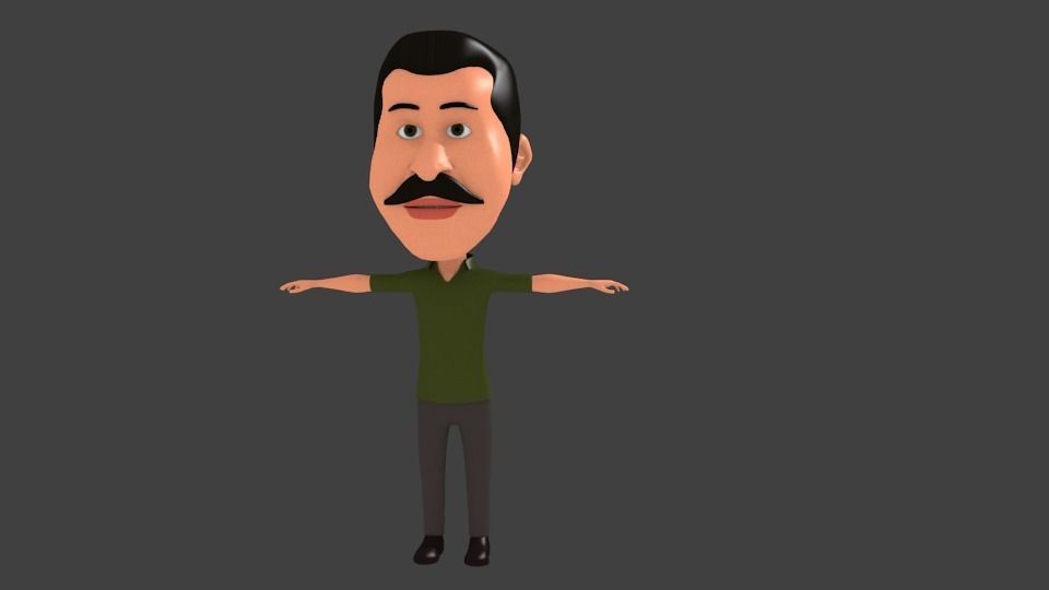Tamilnadu character pack 3D model_2