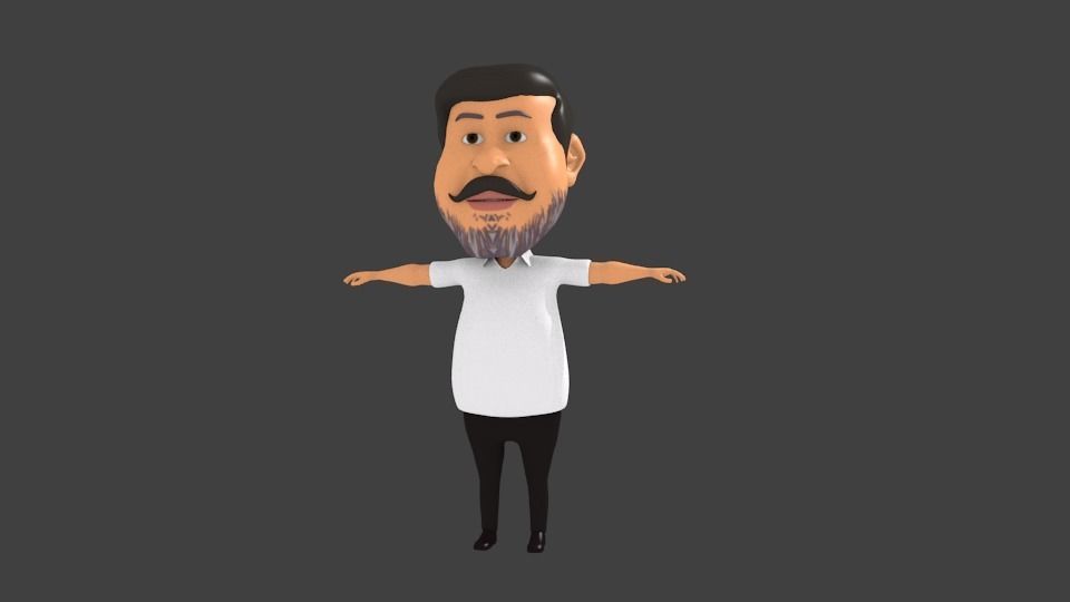 Tamilnadu character pack 3D model_8