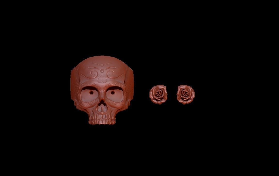 Skull Ring - Santa Muerte 3D print model_7