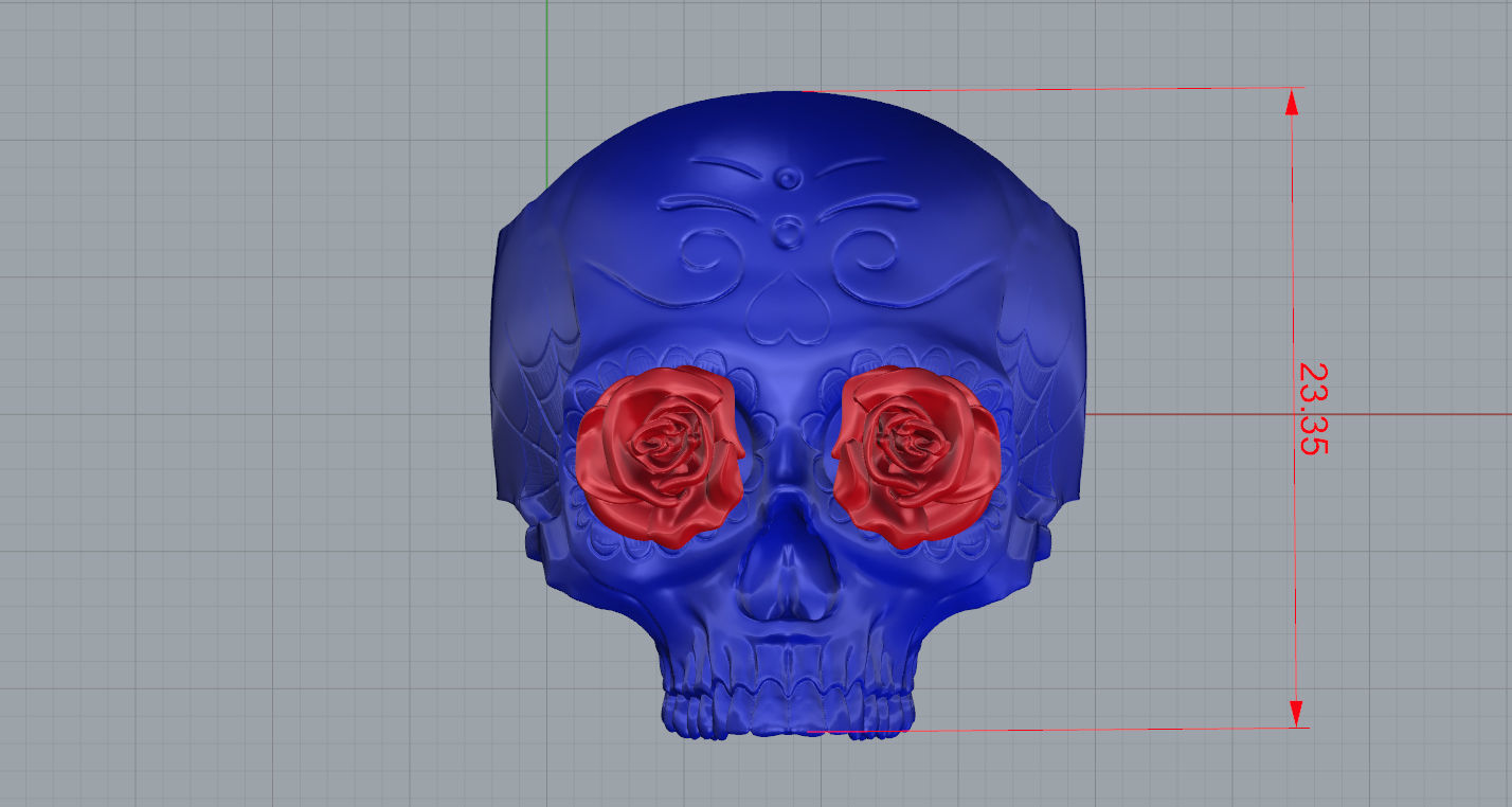 Skull Ring - Santa Muerte 3D print model_9