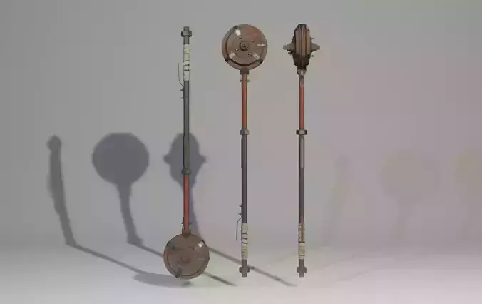 post apocalyptic Sledge Mace Free low-poly 3D model