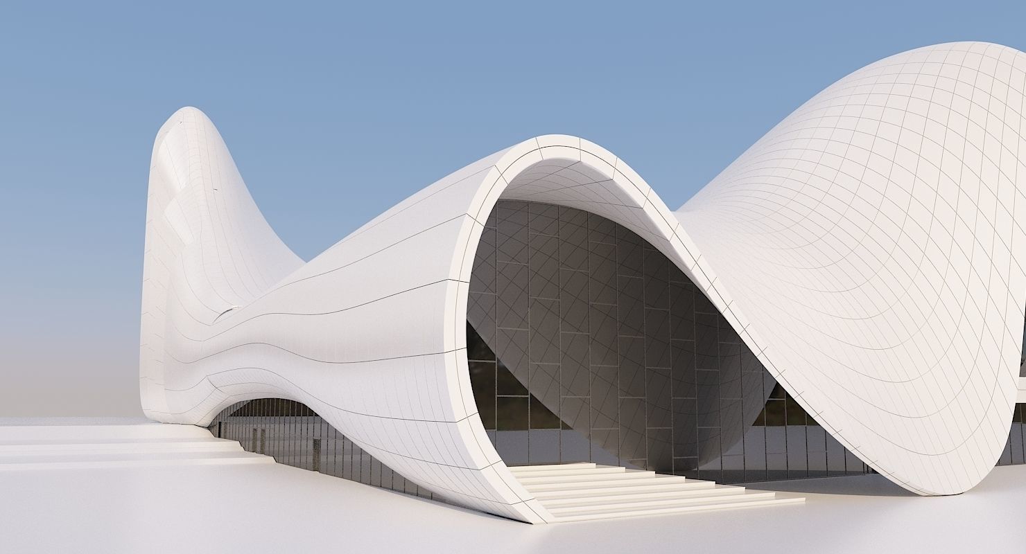 Heydar Aliyev Center 3D model_3