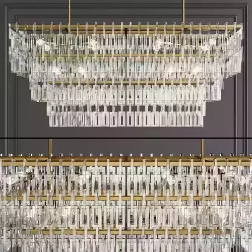 Restoration Hardware MARIGNAN LINEAR CHANDELIER 60 Brass