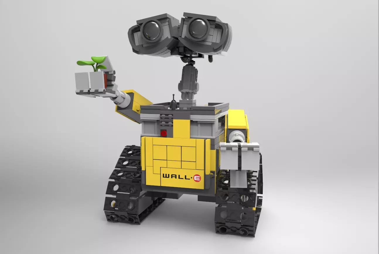 walle lego wall e robot Free 3D print model_0