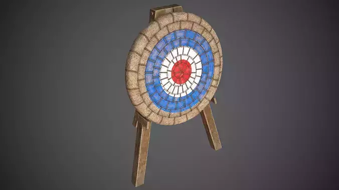 Target Medieval Low-poly 3D model
