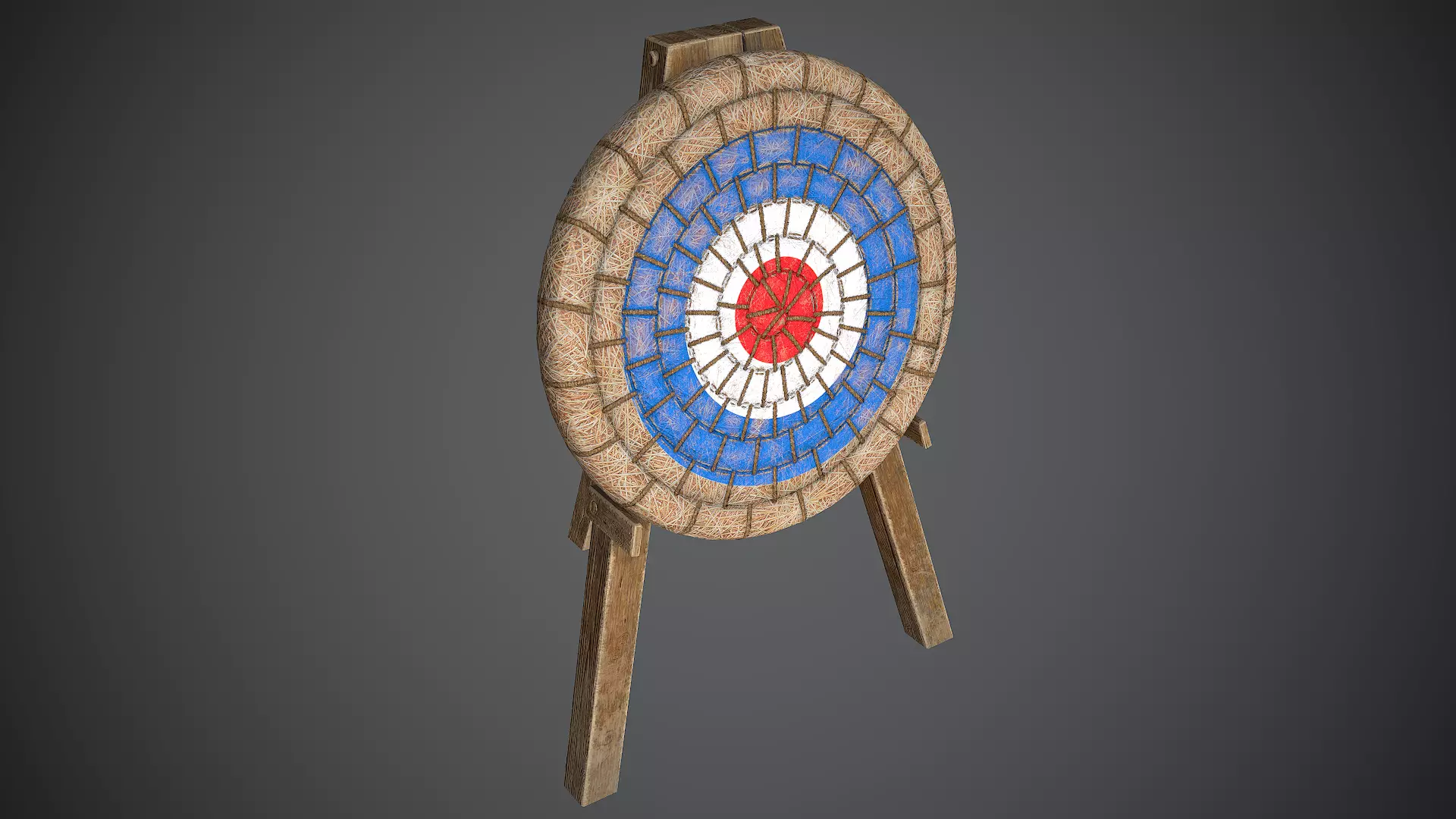 Target Medieval Low-poly 3D model_0