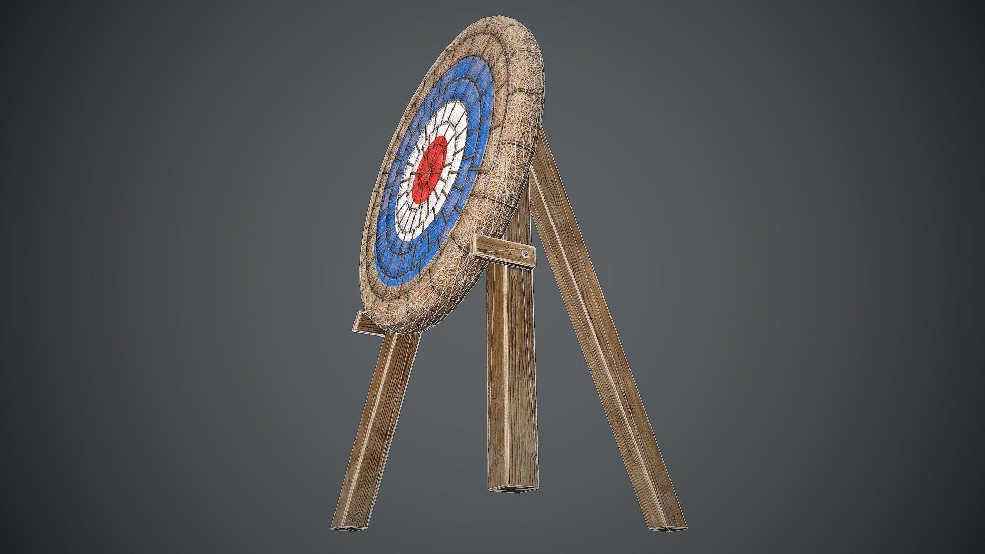 Target Medieval Low-poly 3D model_17