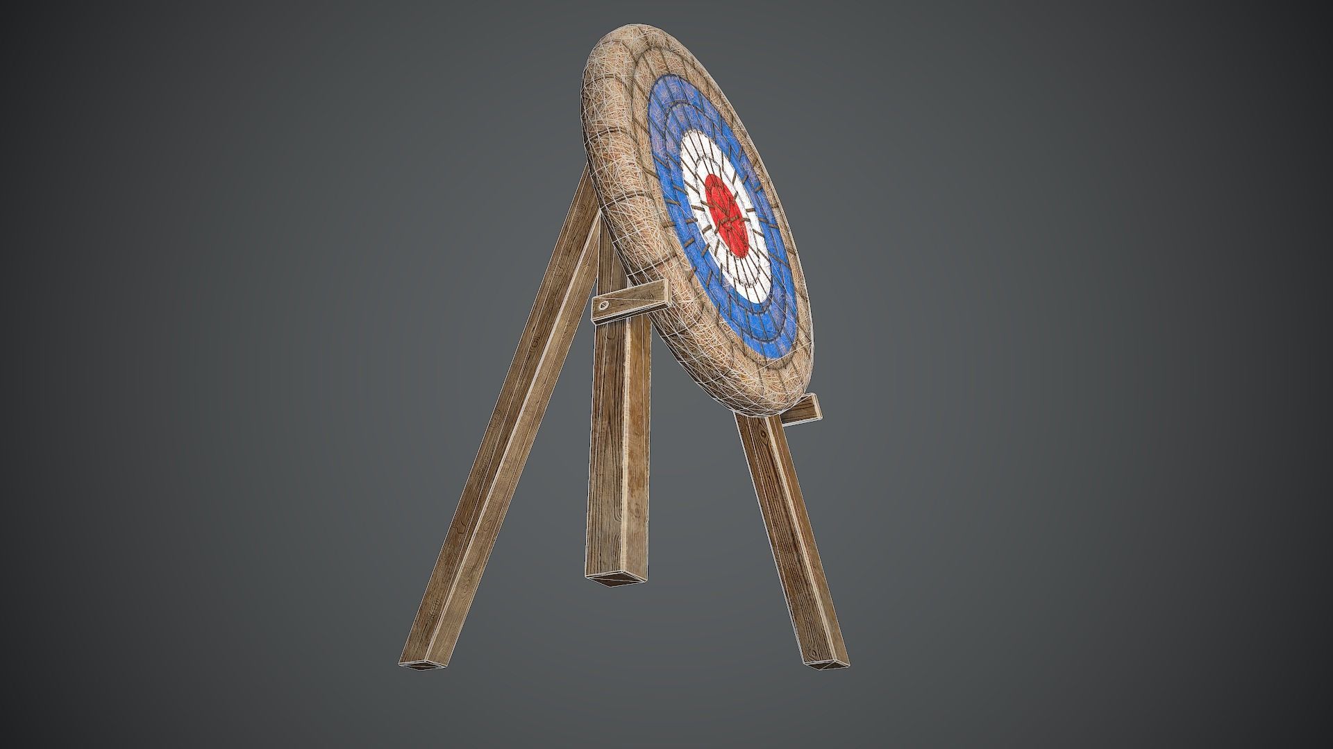 Target Medieval Low-poly 3D model_15