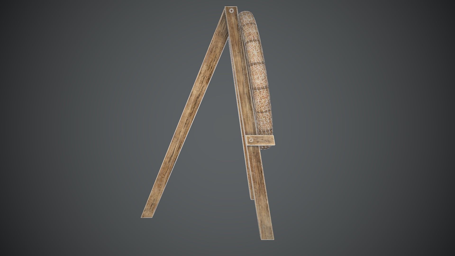 Target Medieval Low-poly 3D model_7