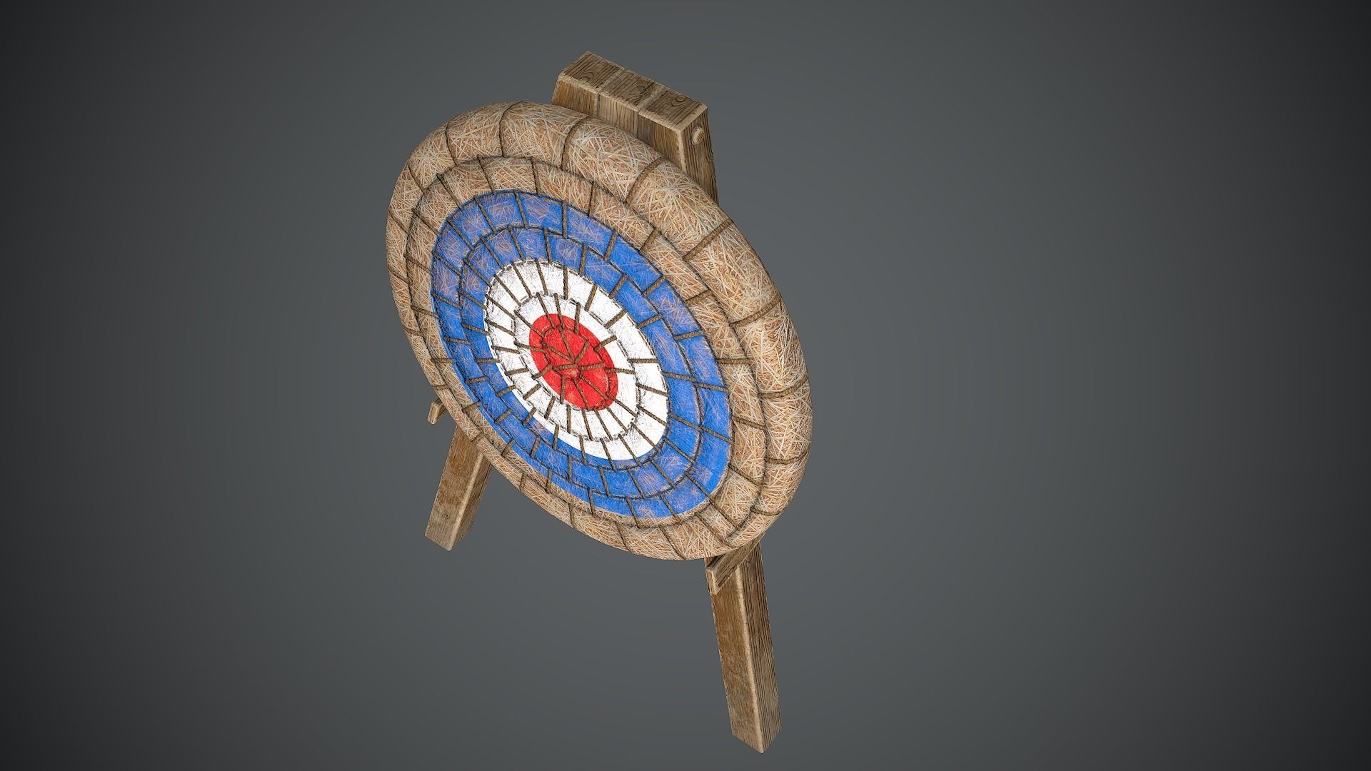 Target Medieval Low-poly 3D model_10