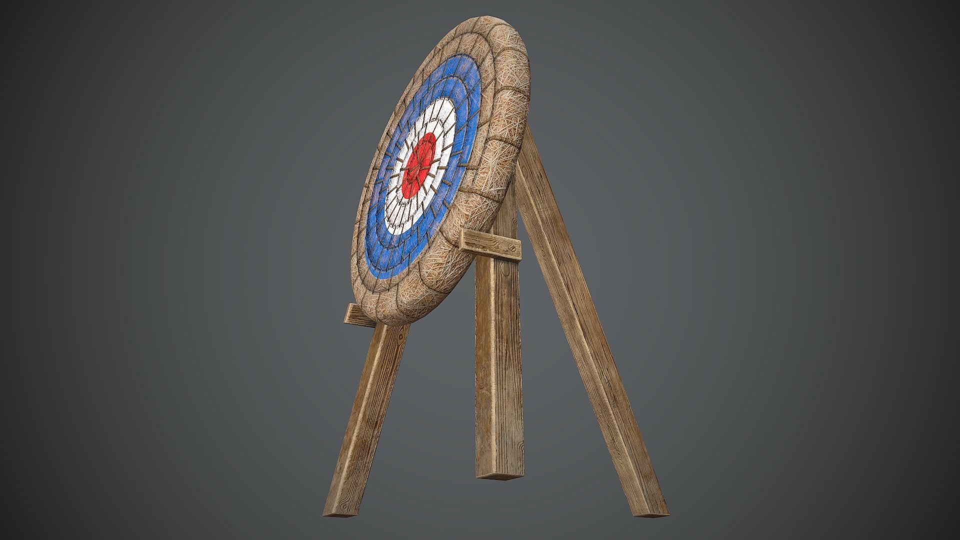 Target Medieval Low-poly 3D model_16