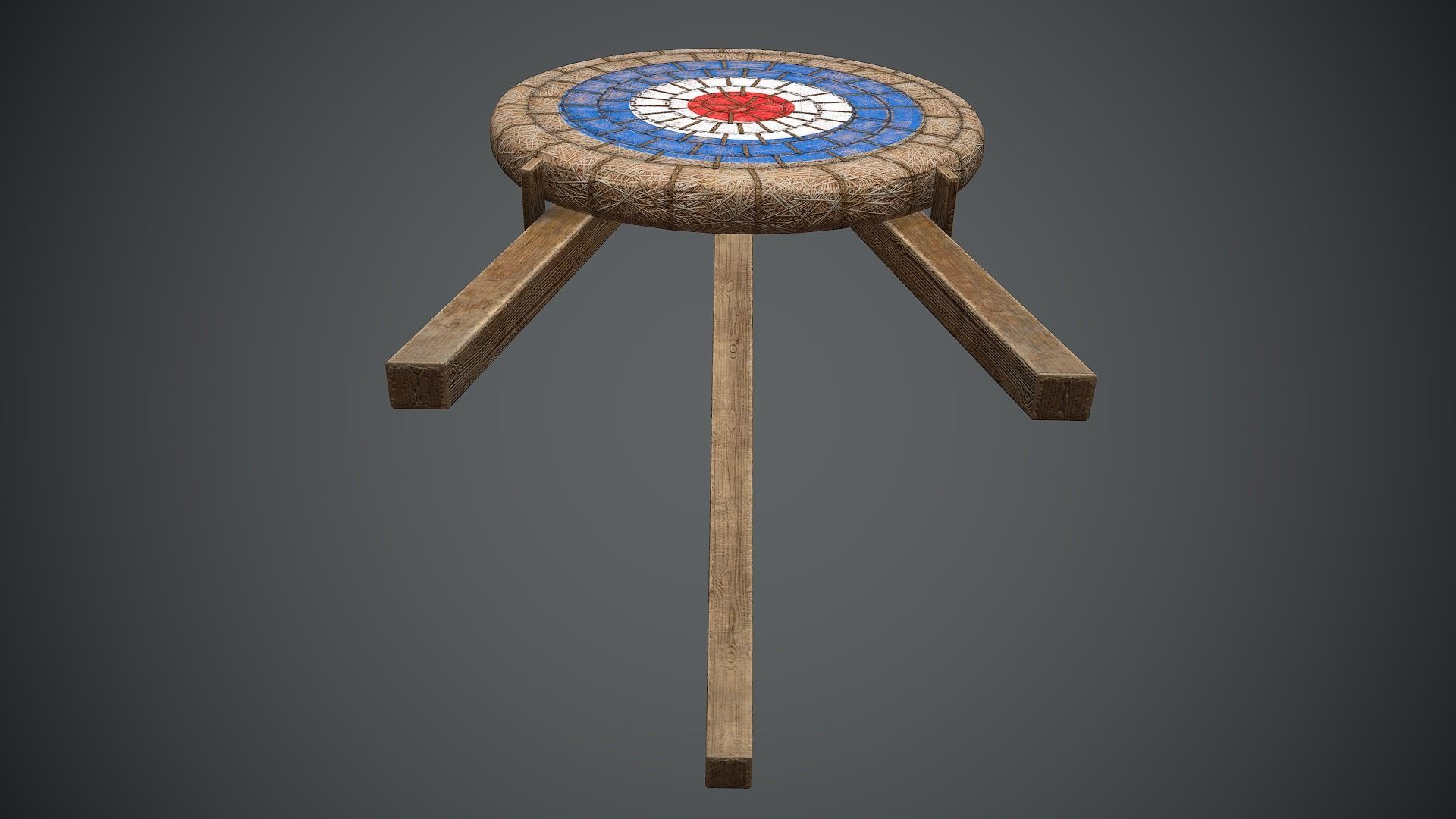 Target Medieval Low-poly 3D model_18