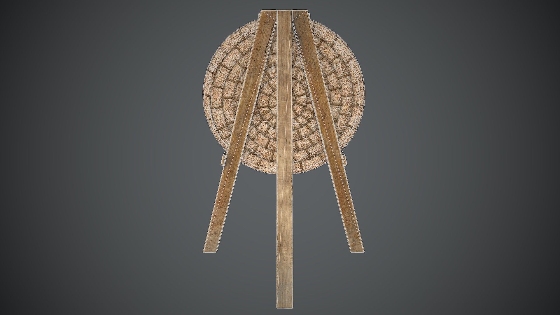Target Medieval Low-poly 3D model_9