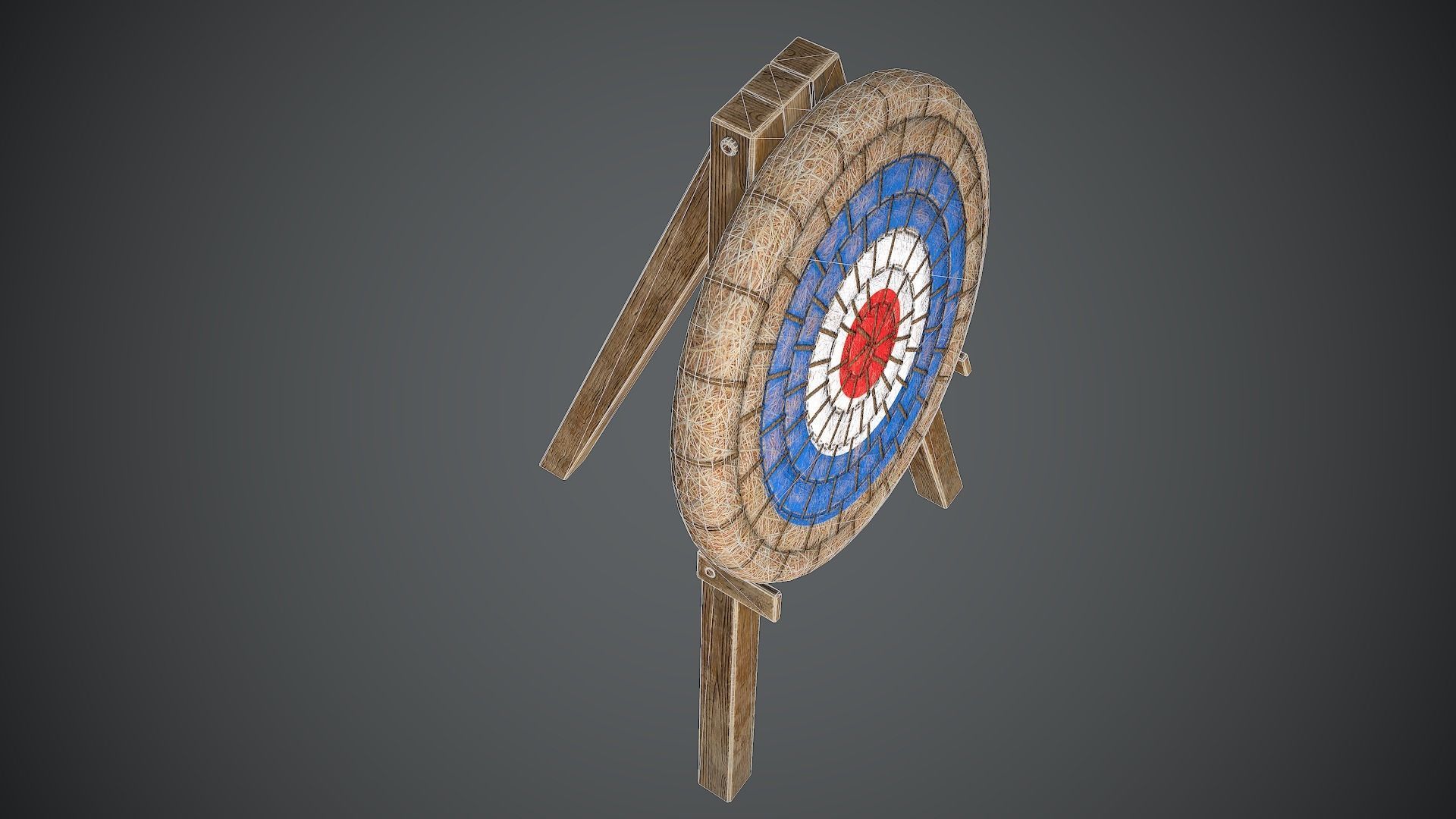 Target Medieval Low-poly 3D model_13