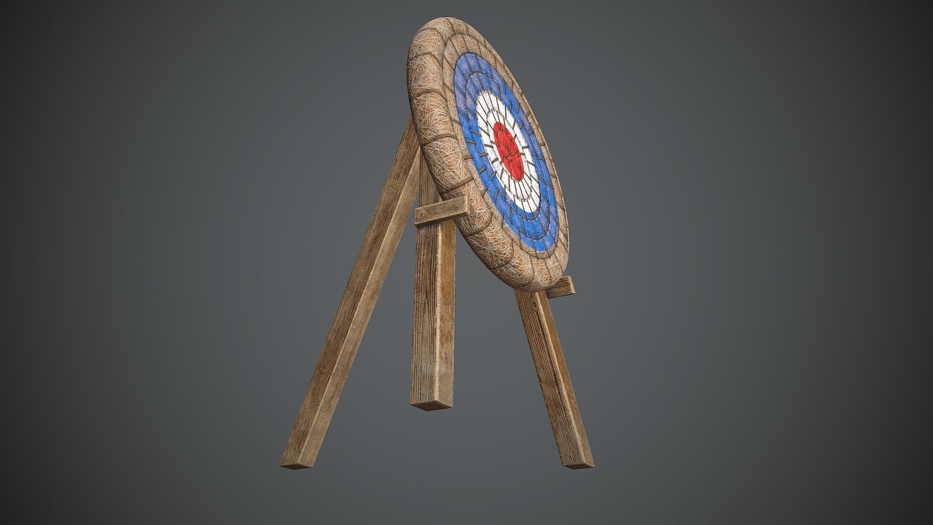 Target Medieval Low-poly 3D model_14