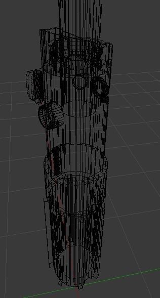 Skywalkers-Leaser-Sword pencil Low-poly 3D model_6