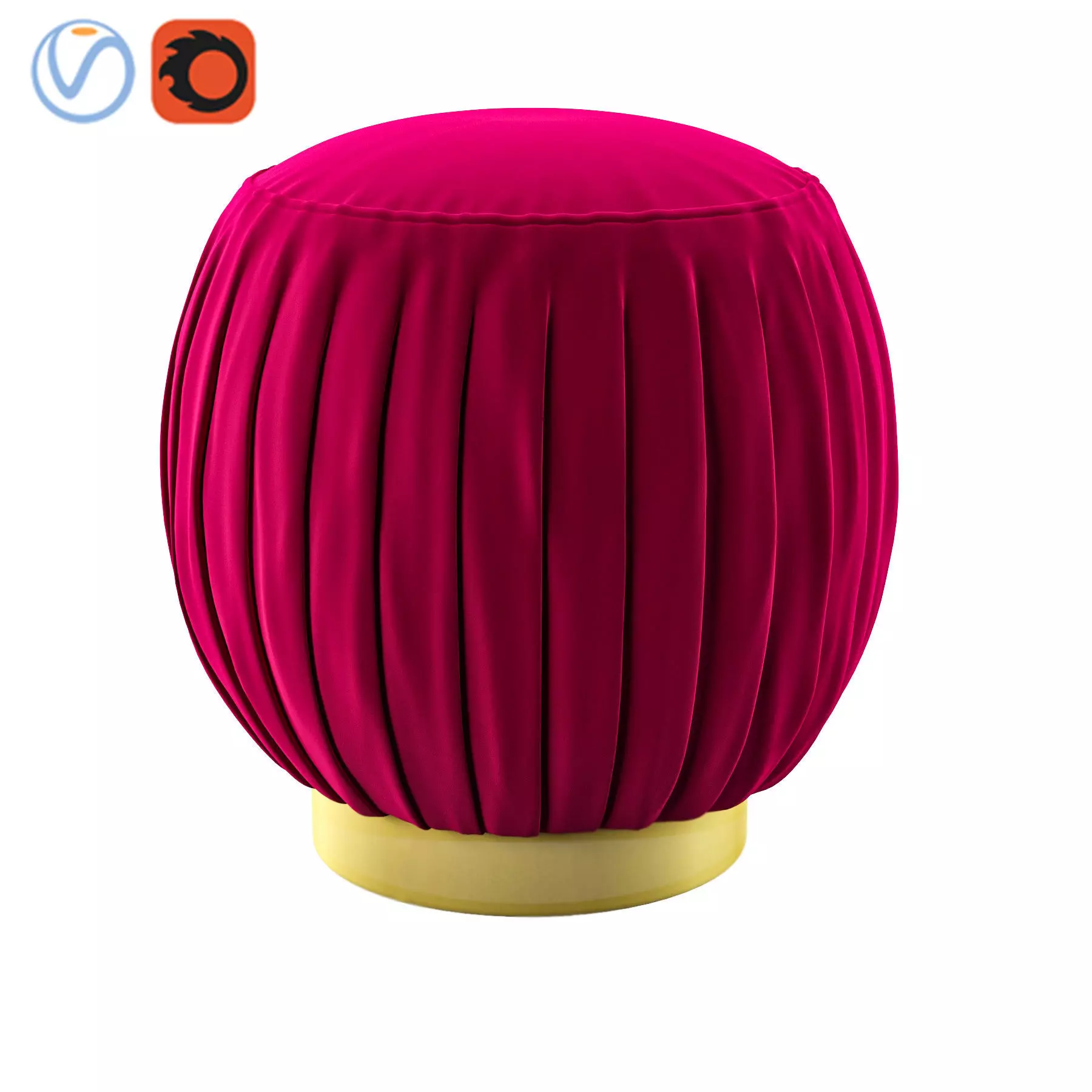 pouf soft seating 3D model