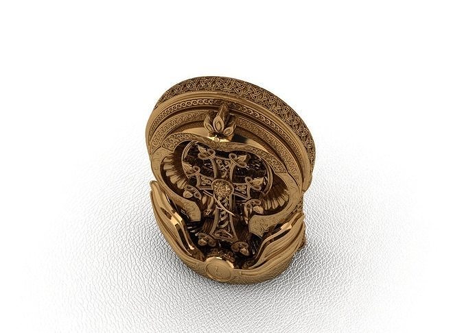 Royal Animal Style Ring 3D print model