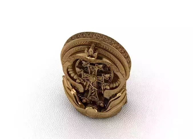 Royal Animal Style Ring 3D print model