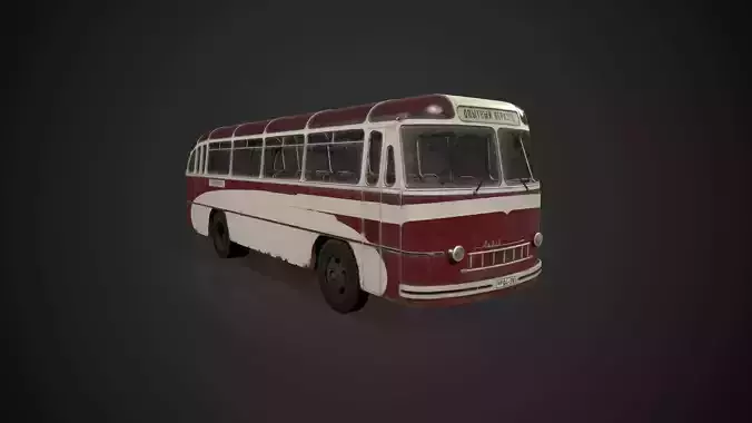 LAZ-695 Lviv Low-poly 3D model