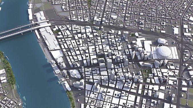 New Orleans Low-poly 3D model 3