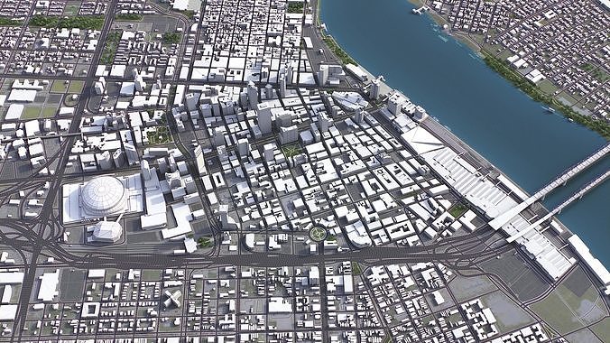 New Orleans Low-poly 3D model 4