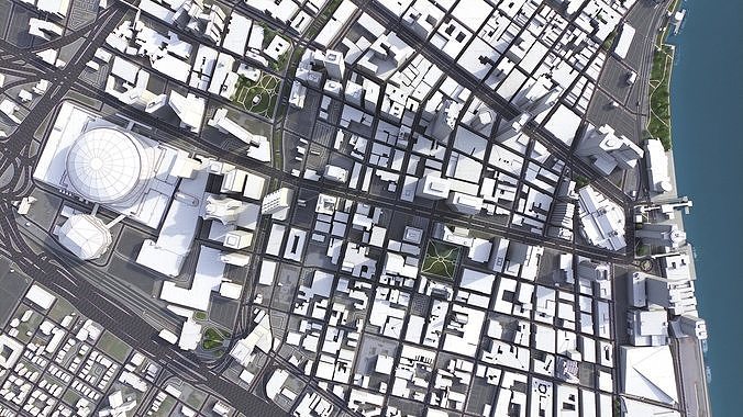 New Orleans Low-poly 3D model 7