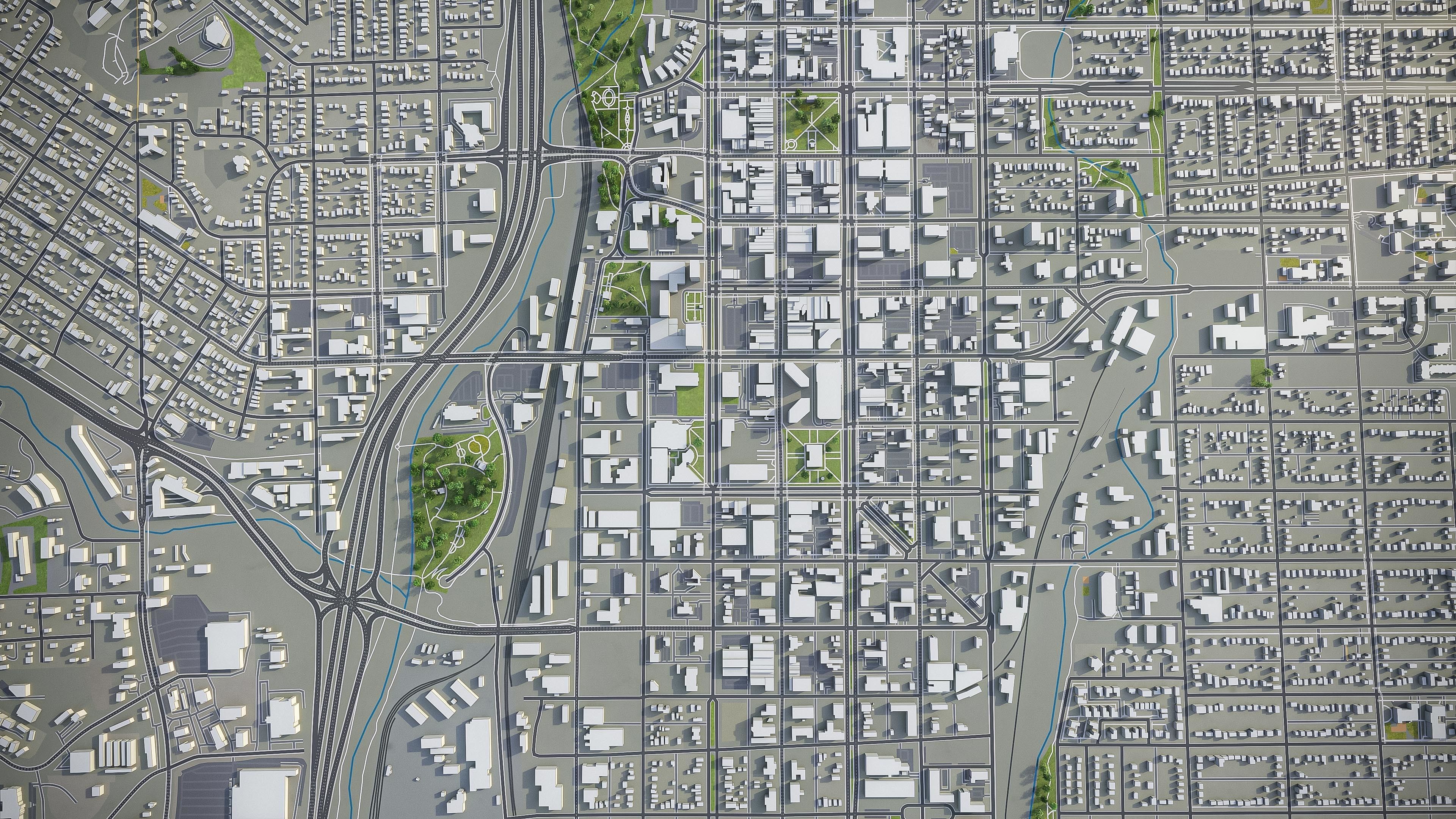 Colorado Springs  Low-poly 3D model_8