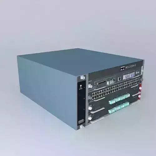 Cisco Catalyst 6504E Switch 3D model