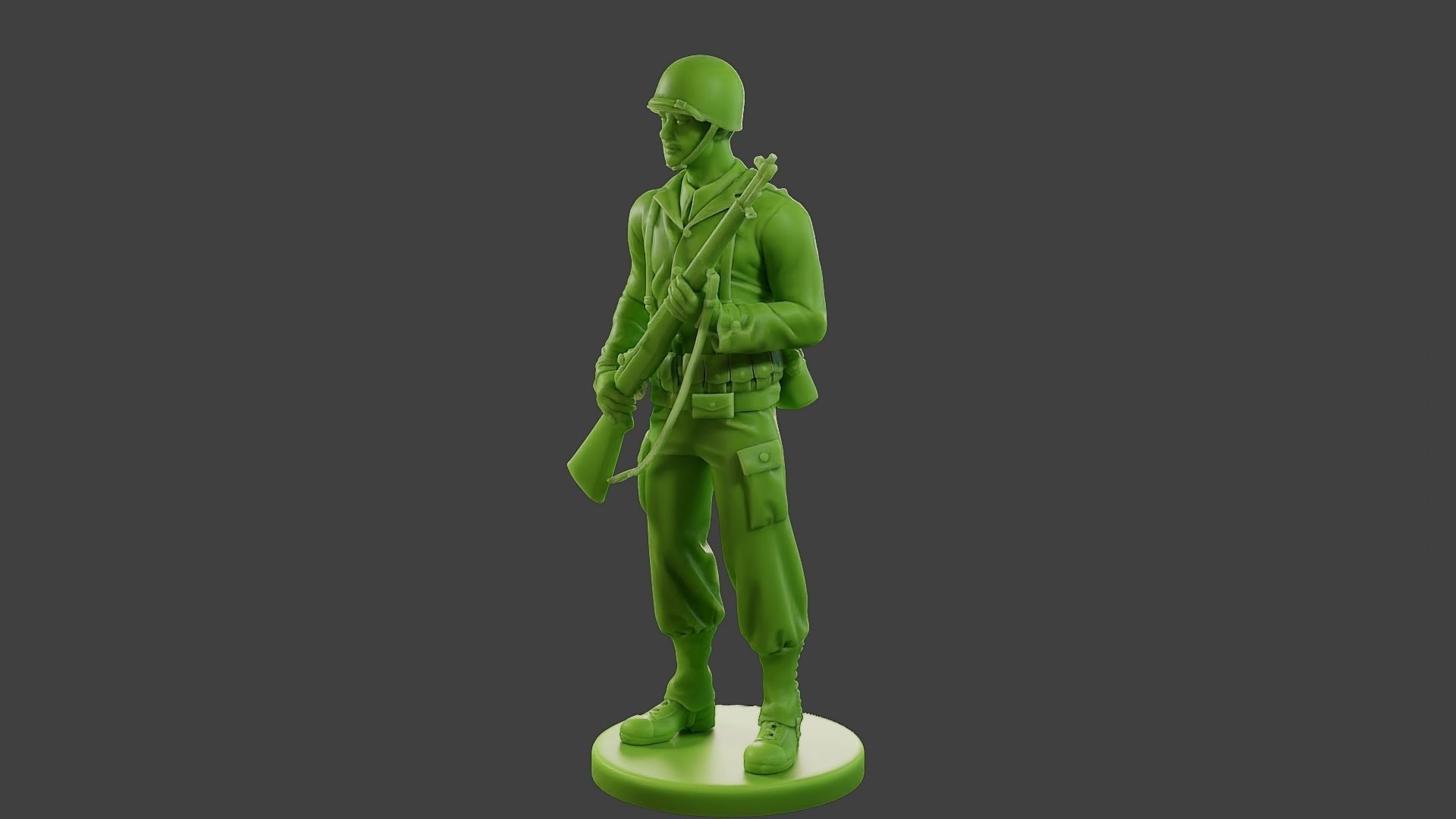 American soldier ww2 StandGuard A1 3D print model_2