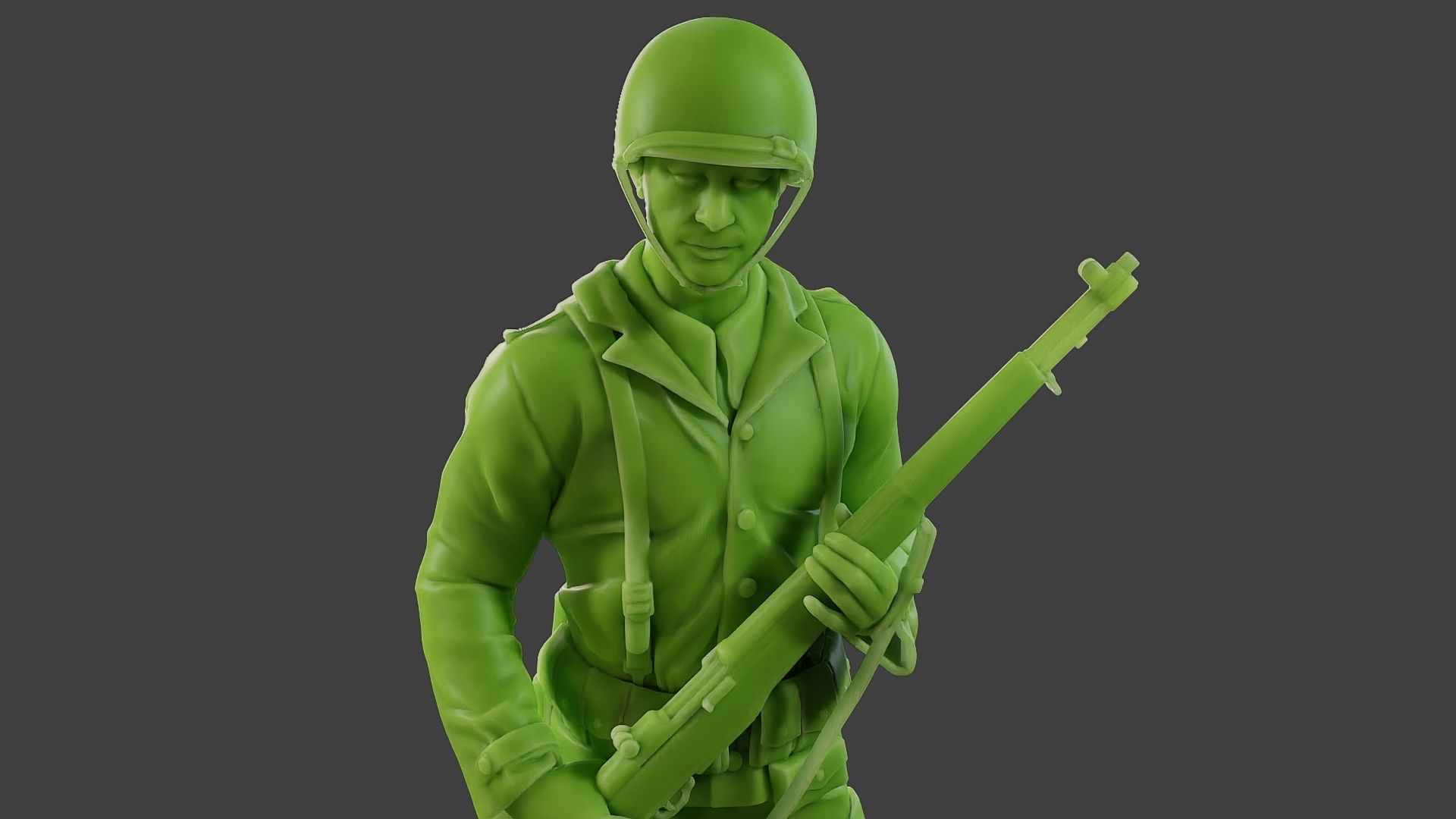 American soldier ww2 StandGuard A1 3D print model_19